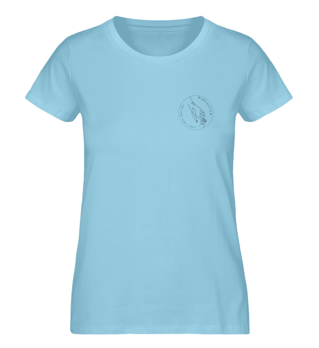 Damen Bio Shirt Himmelblau