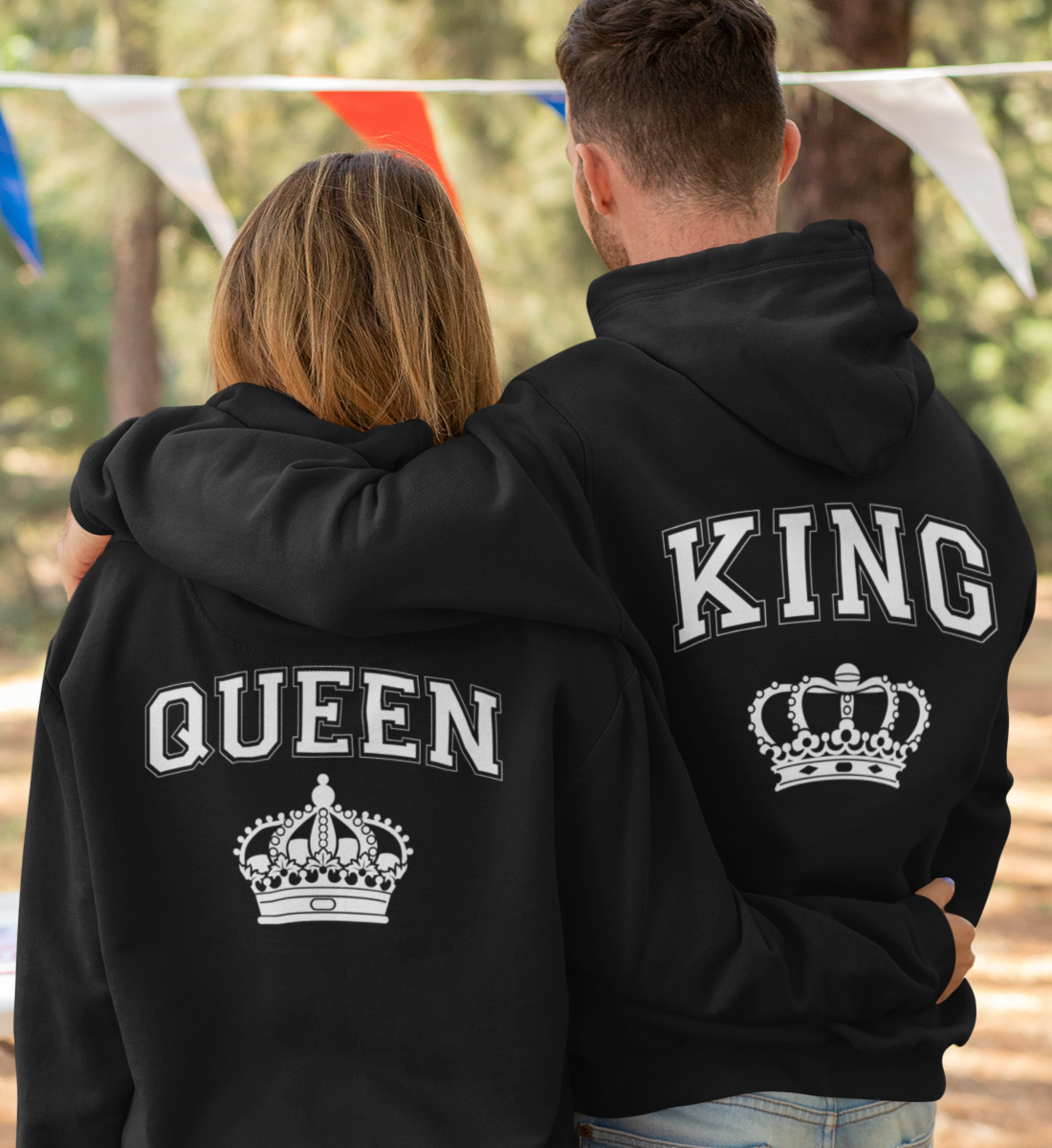 KING & QUEEN - Organic Hoodie - Family Partnerlook