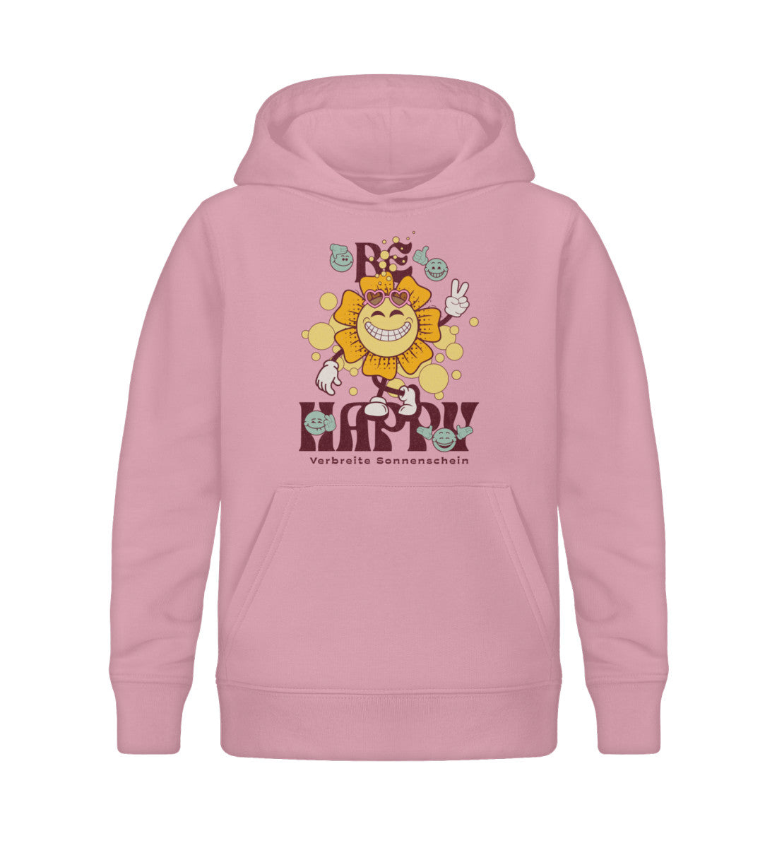 Mini Bio Hoodie Cotton Pink