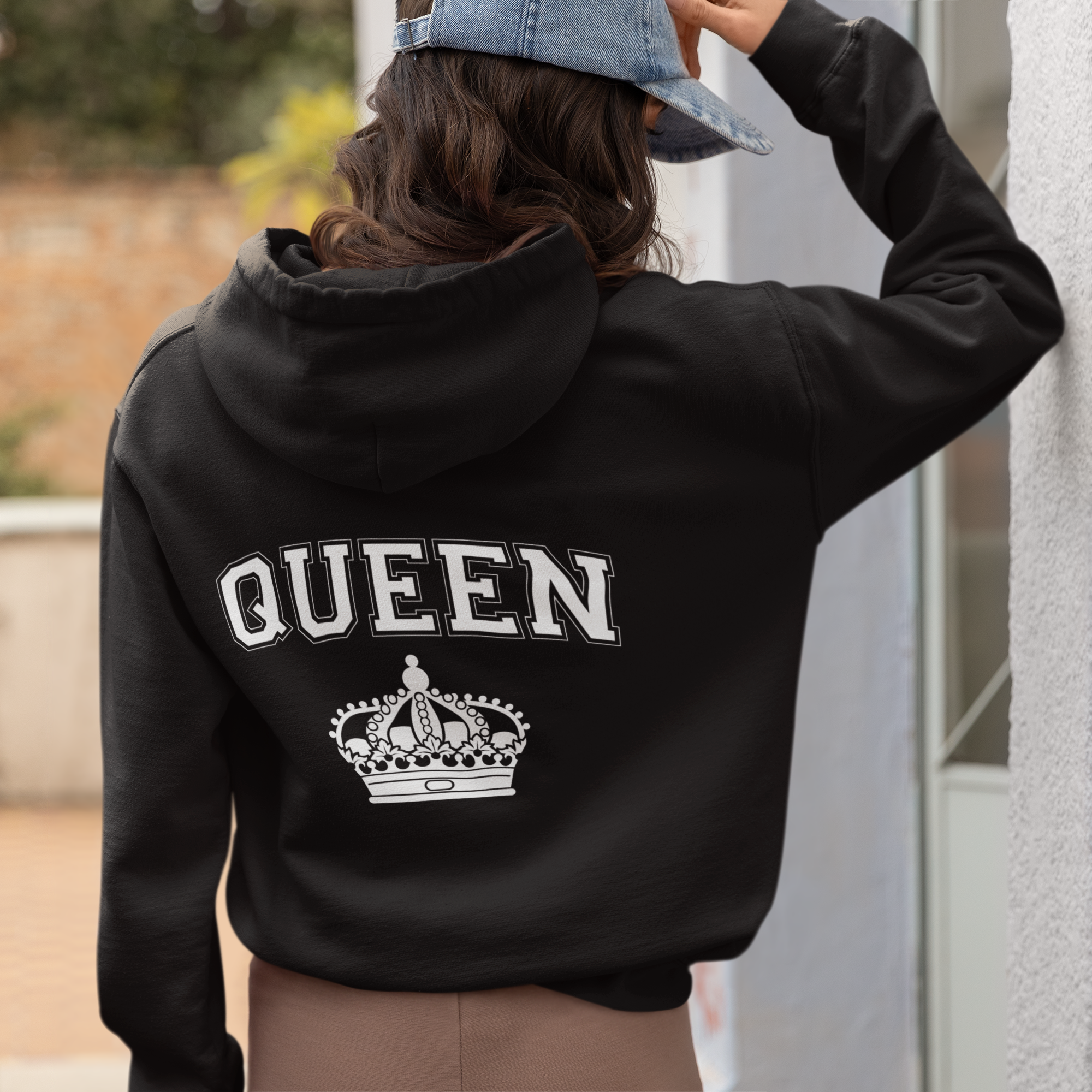 QUEEN  - Organic Hoodie - Family Partnerlook