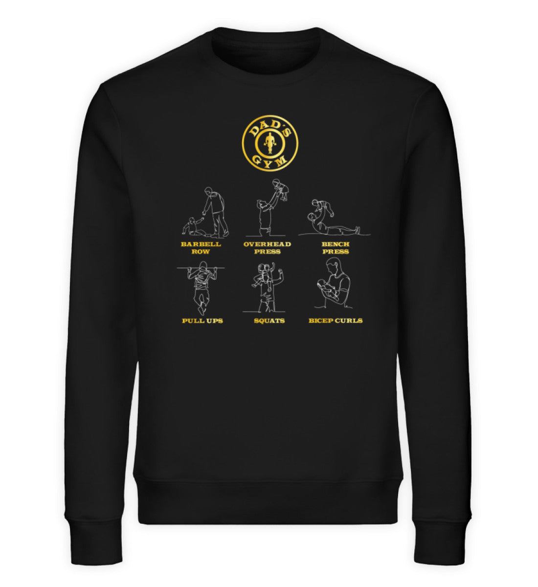Papa Sweatshirt Schwarz